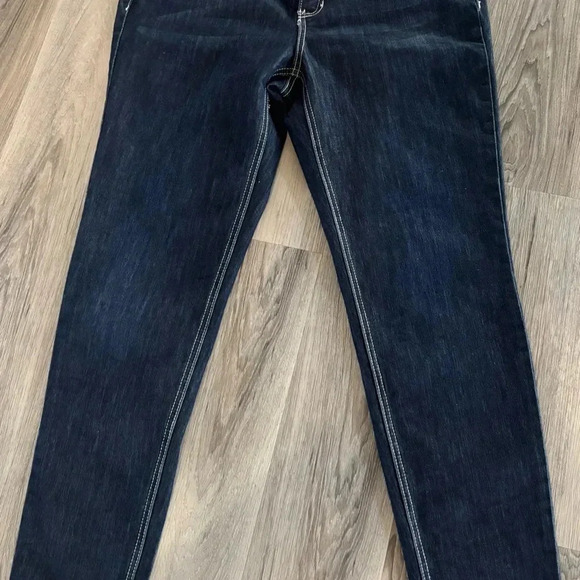 Baccini jeans, straights, Size:10 Patchwork, Embellished, contemporary, Classic - Picture 5 of 7